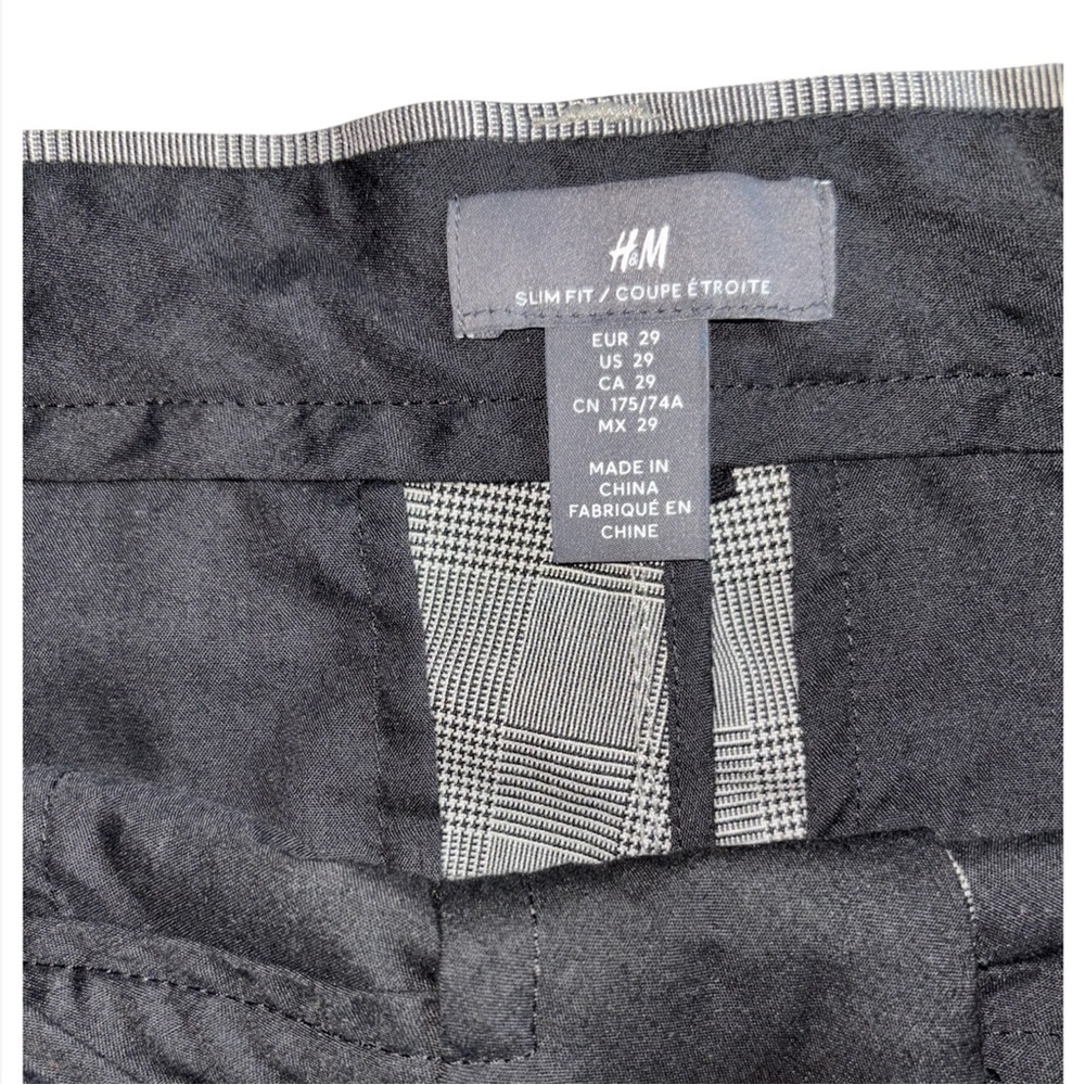 (M) Checkered Dress Pants Sz 29 - Picture 7 of 7